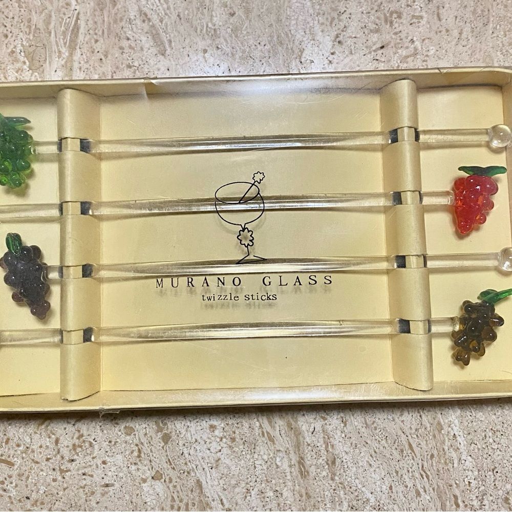 Murano Glass Twizzle Sticks